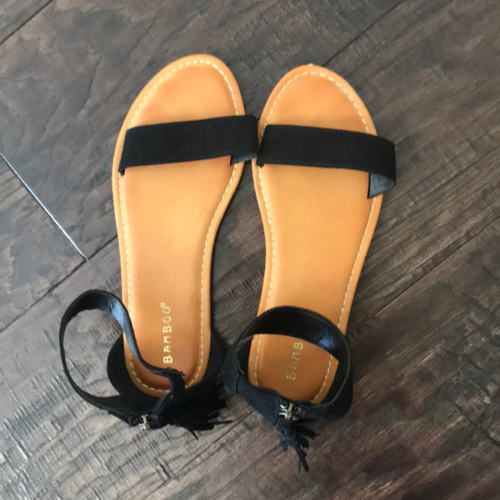 Bamboo Black Flats